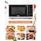 Commercial Chef 0.9 cu ft. Countertop Microwave Oven, White CHM9MW - alternate 4